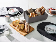 Alessi Mattina Bread Bin Dark Grey
