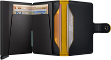 Secrid Miniwallet Matte Black-Ochre