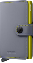 Secrid Miniwallet Matte Grey-Lime
