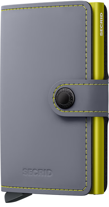 Secrid Miniwallet Matte Grey-Lime