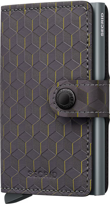Secrid Miniwallet Optical Grey-Yellow