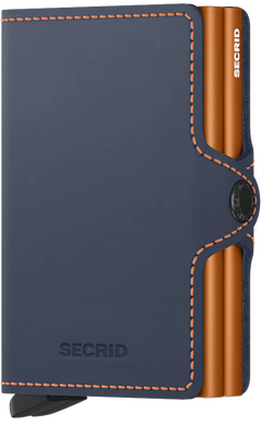 Secrid Twinwallet Matte Night Blue-Orange
