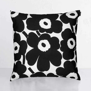 Marimekko Cushion Cover Pieni Unikko Black and White