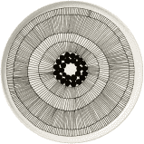 Marimekko Oiva/Siirtolapuutarha plate 25 cm - stilecollettivo